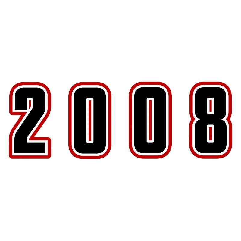 2008 Jahr Zahl