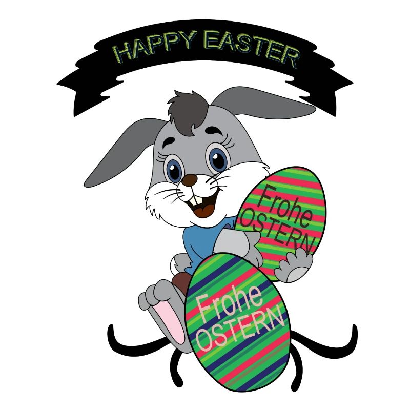 HAPPY EASTER, Easter , Coloured Easter Eggs