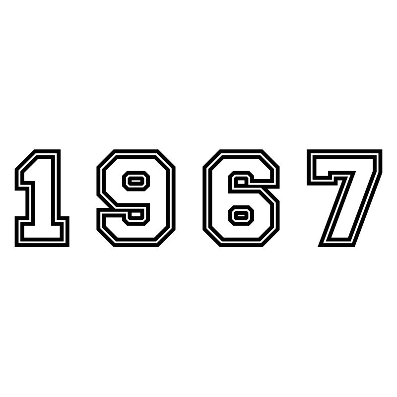 1967 Jahr Zahl