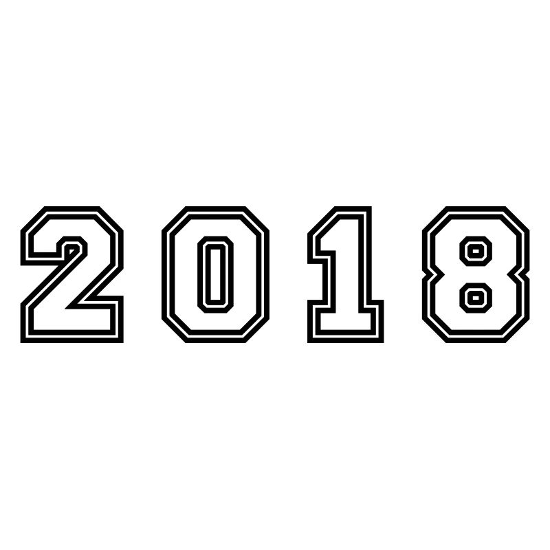 2018 Jahr Zahl