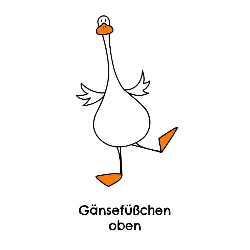 Gänsefüßchen oben