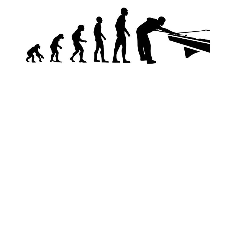 Billard Evolution Lustig Billardspieler Geschenk