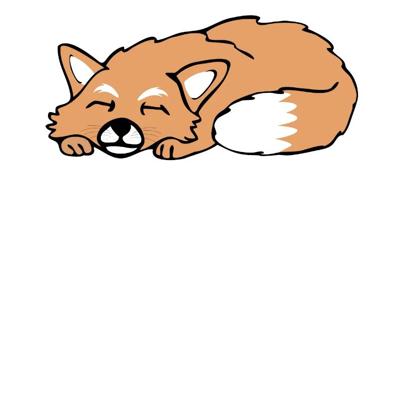 Cute Sleeping Fox Sleep Gift