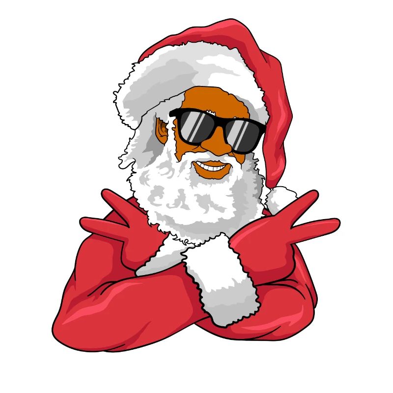 Afroamerikanischer Weihnachtsmann