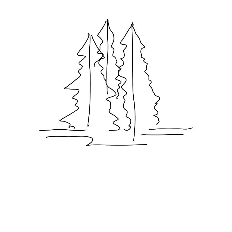 Baum Wald Lineart