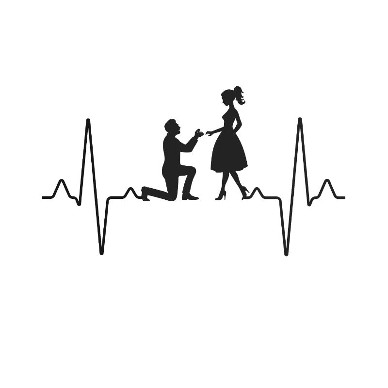 Heiratsantrag Herzschlag