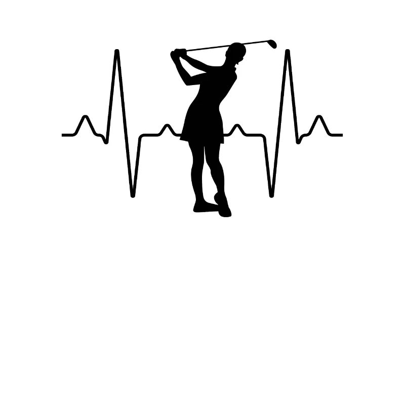 Golf Golferin Herzschlag