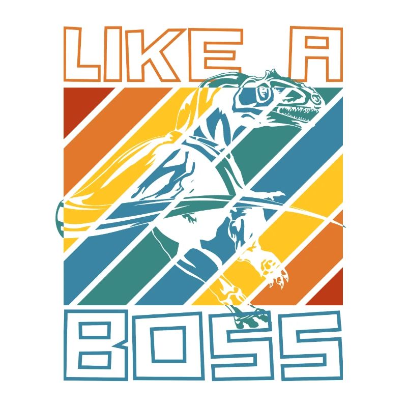 Comme un boss - Cool Velociraptor Dinosaur