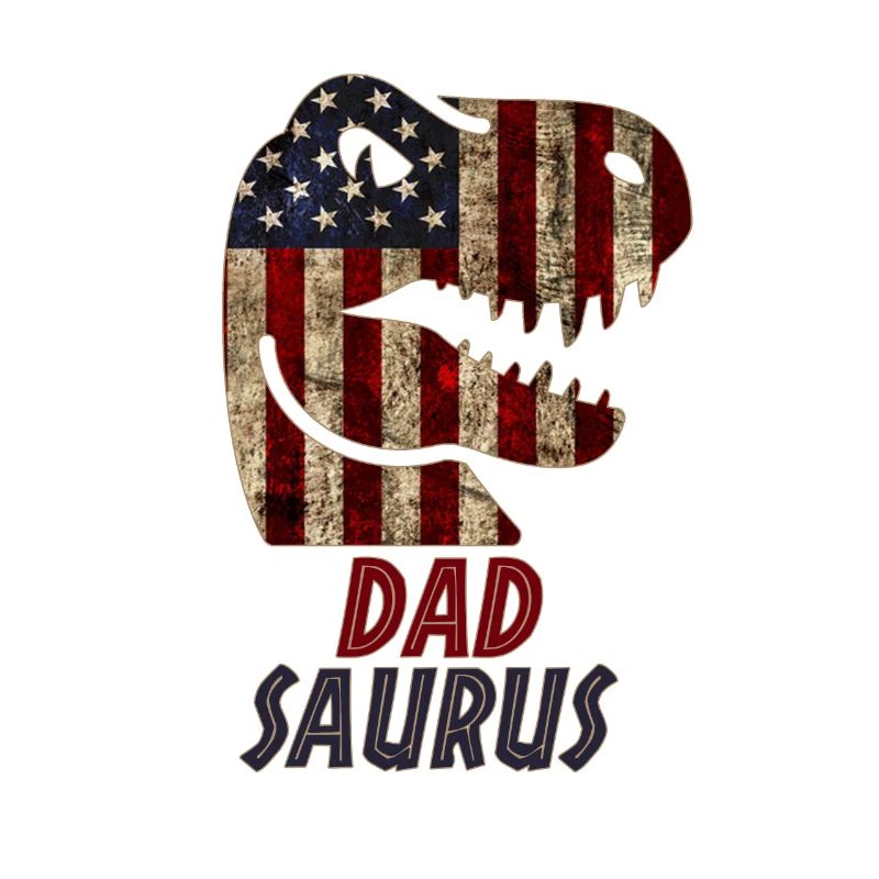 Patriotic Dad Dinosaur