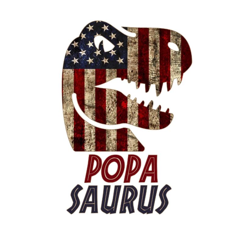 Patriotic Popa Dinosaur