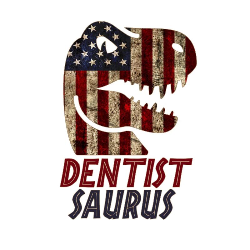 Patriotic Dentist Dinosaur