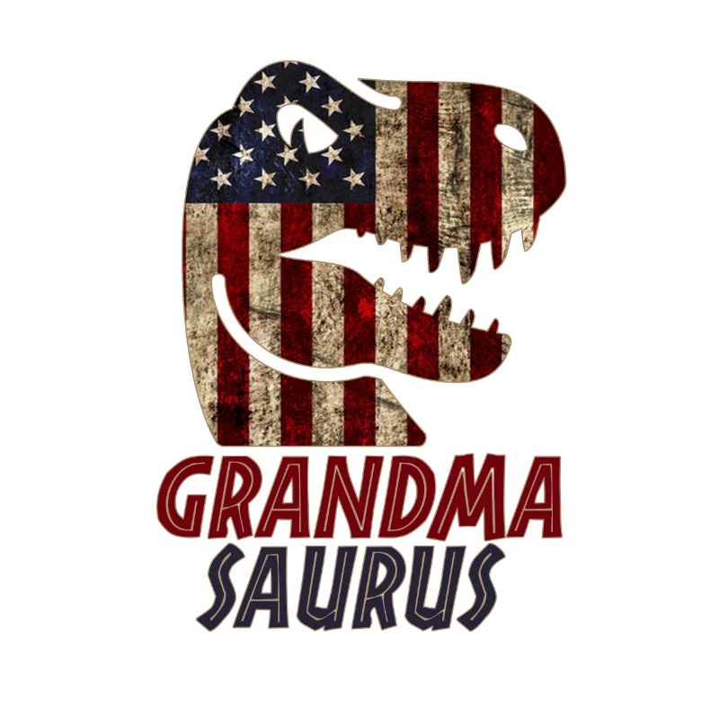 Patriotic Grandma Dinosaur