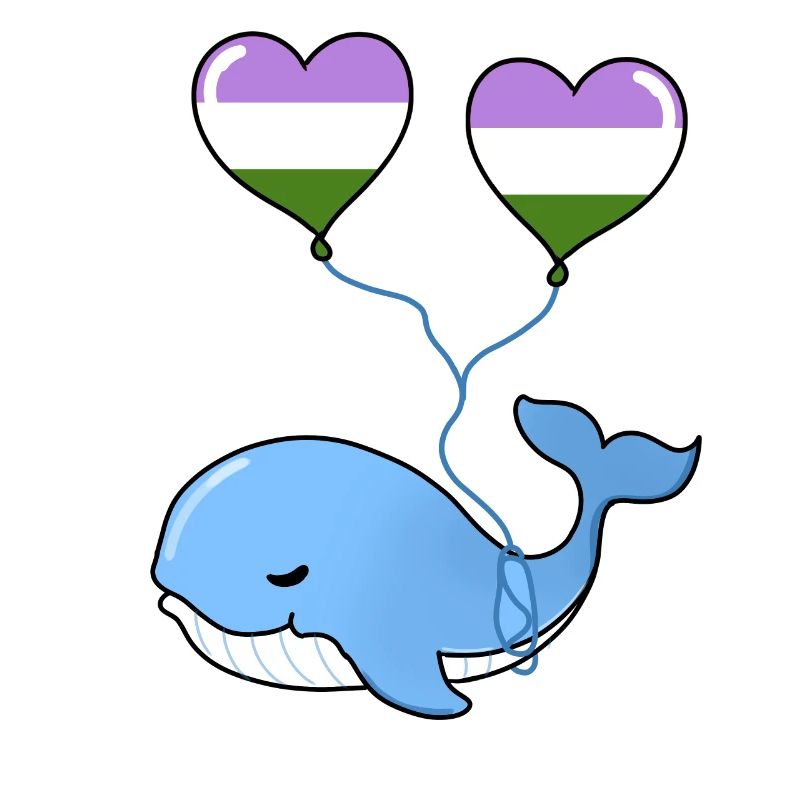 Wal Herzballon Genderqueer