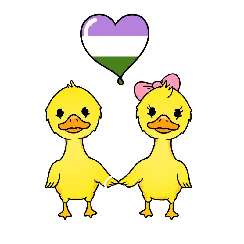 Entenpaar Genderqueer Pride