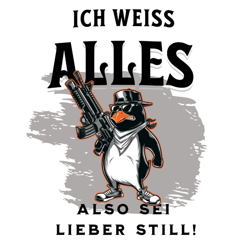Pinguin weiss alles