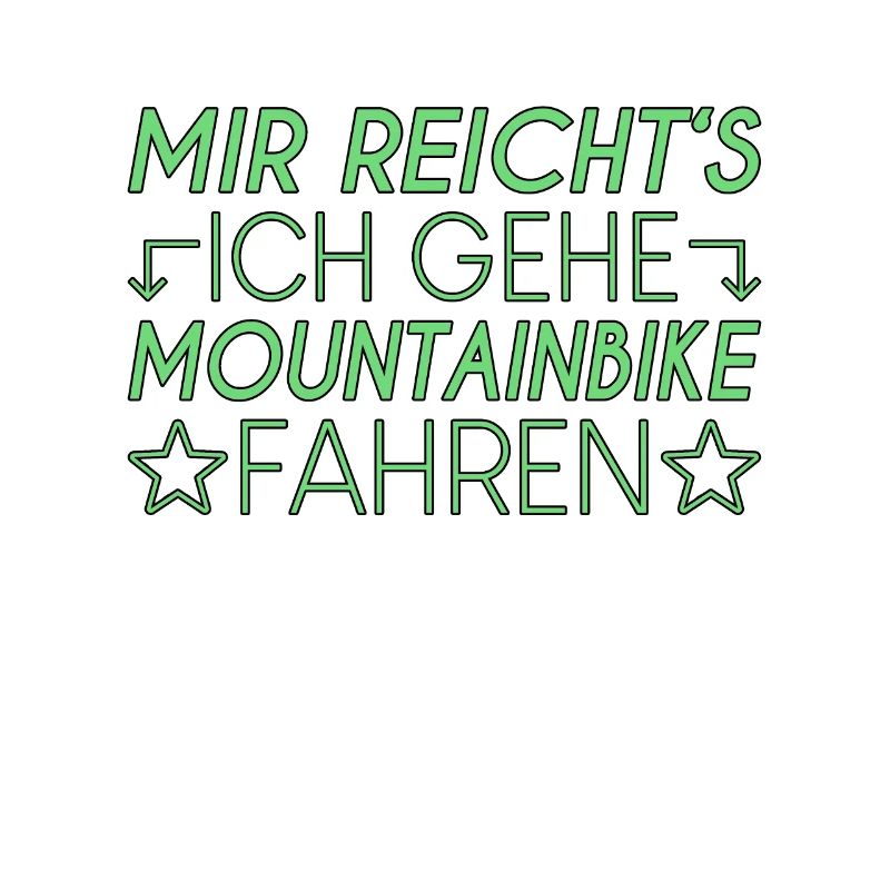 Mountainbike Spruch
