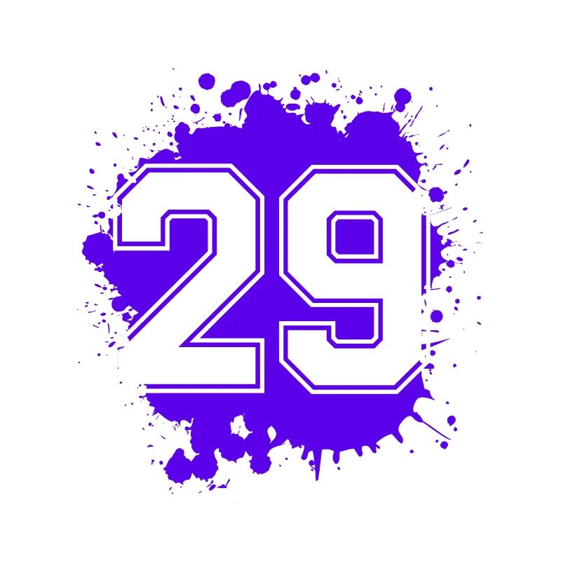 29 Zahl Klecks