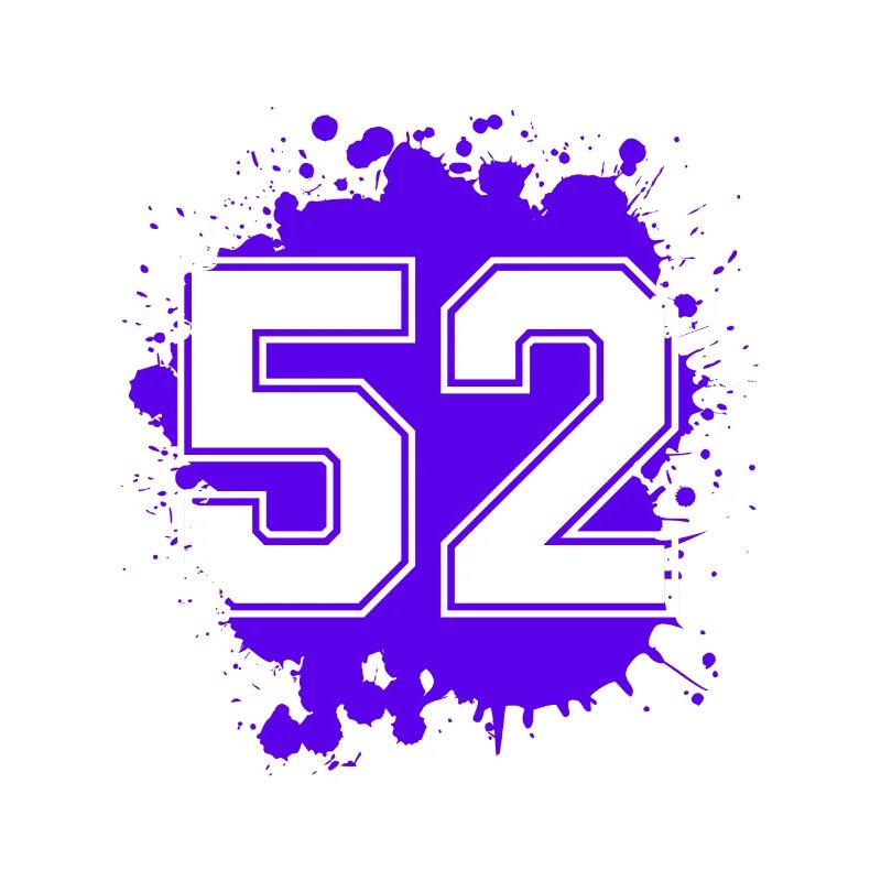 52 Zahl Klecks