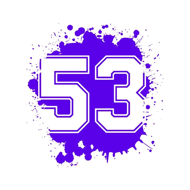 53 Zahl Klecks