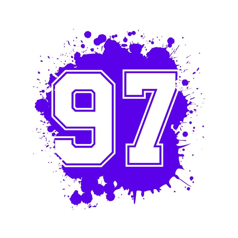 97 Zahl Klecks