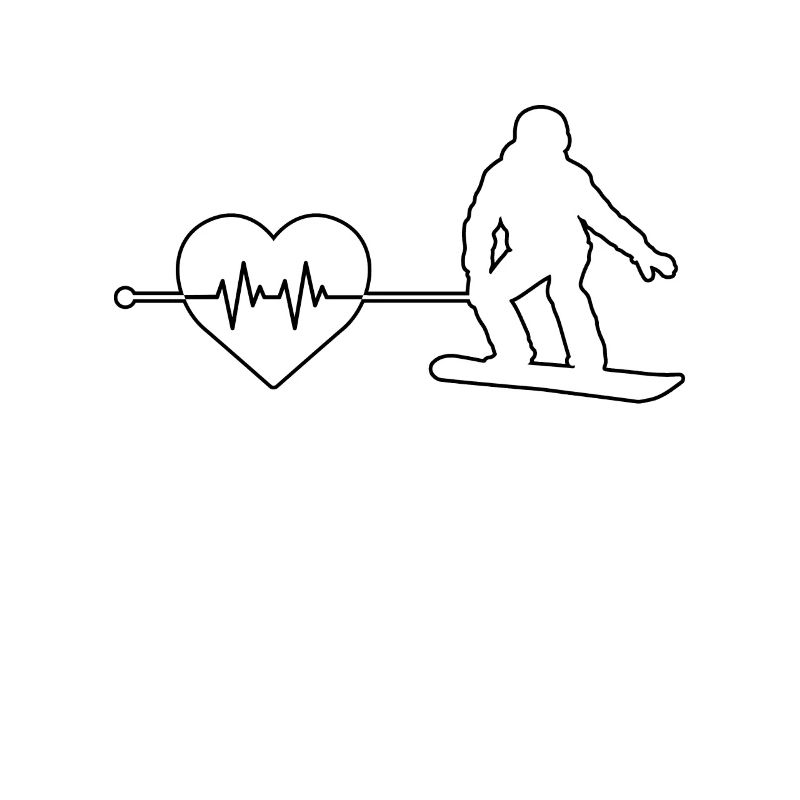 Snowboarding Herzschlag
