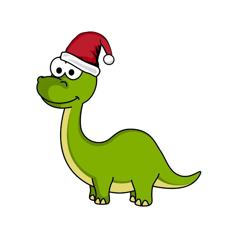 Dinosaurier brontosaurus Weihnachten