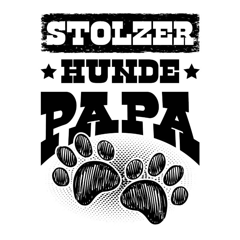Stolzer Hunde papa