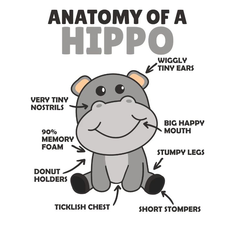 douce Hippopotame explication Anatomie d’un hippopotame