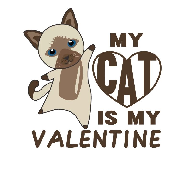 Mon chat est mon chat mignon de la Saint-Valentin pour la Saint-Valentin