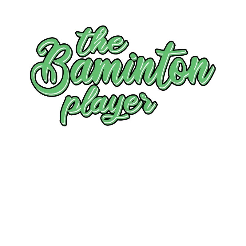 der Badminton Spieler