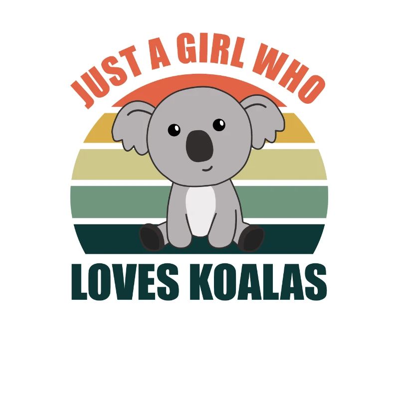 Nur ein Mädchen das Koalas liebt - süßer Koala