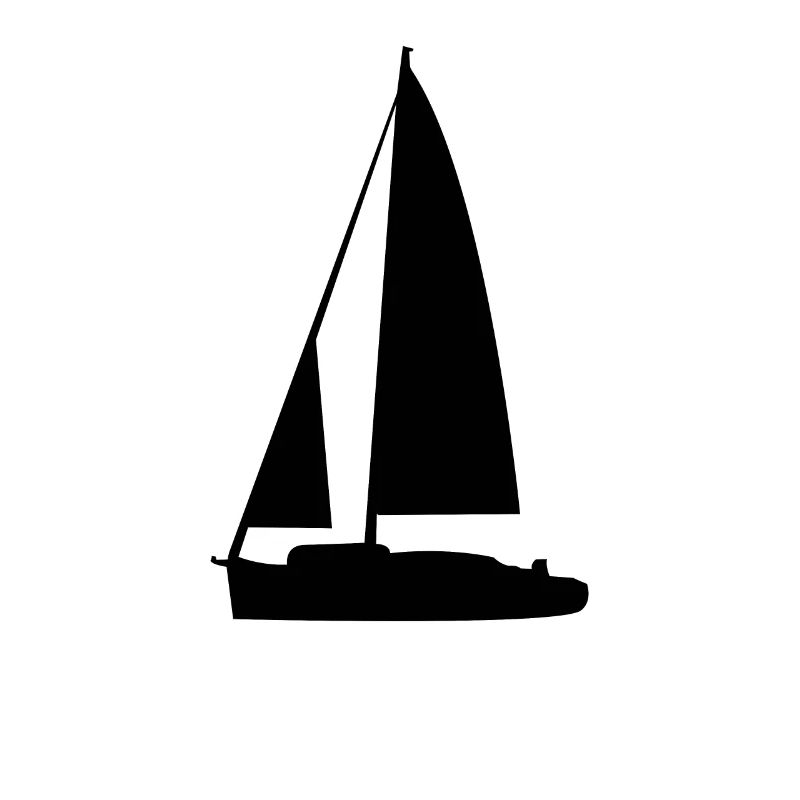 Segeln Boot Silhouette