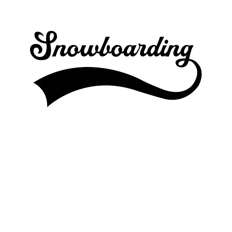 Snowboarding Schriftzug