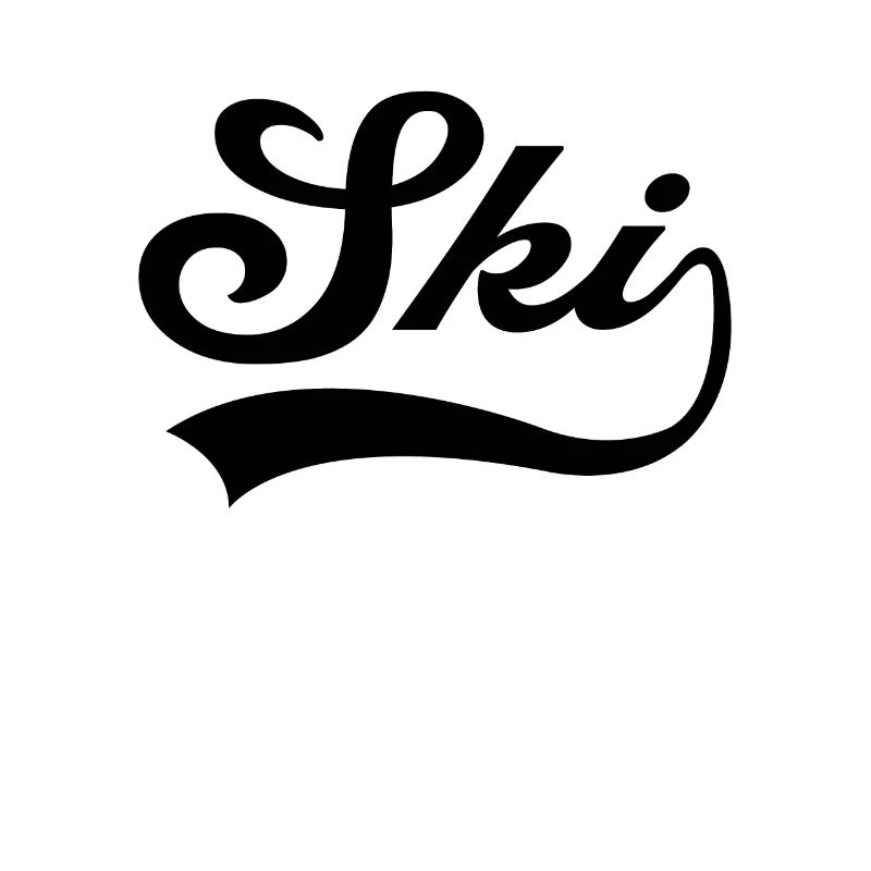 Ski Schriftzug