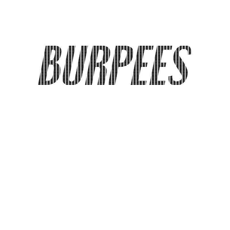 Burpees Schriftzug
