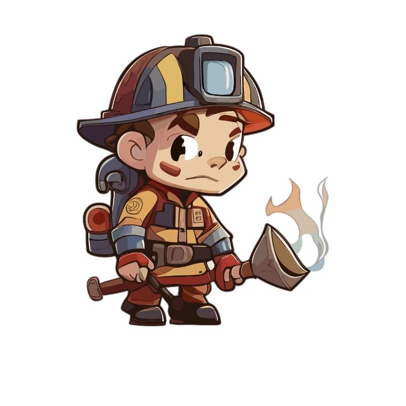 Feuerwehrmann cartoon style