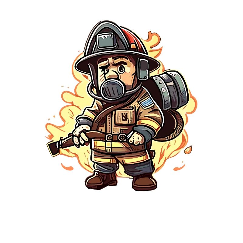 Feuerwehrmann cartoon style
