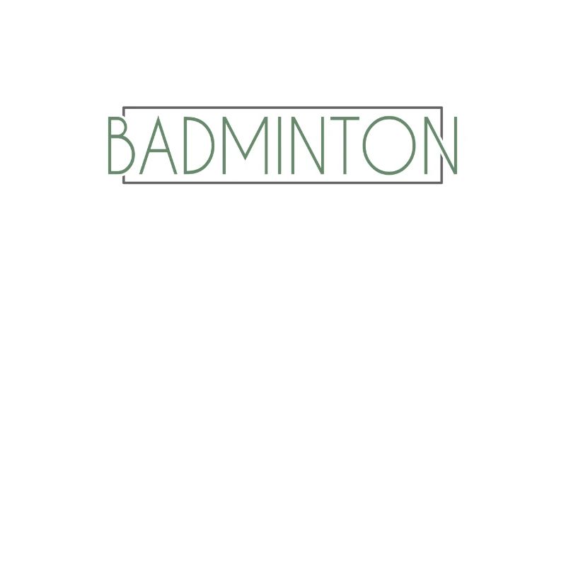 Badminton Schriftzug