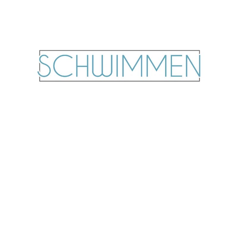 Schwimmen Schriftzug