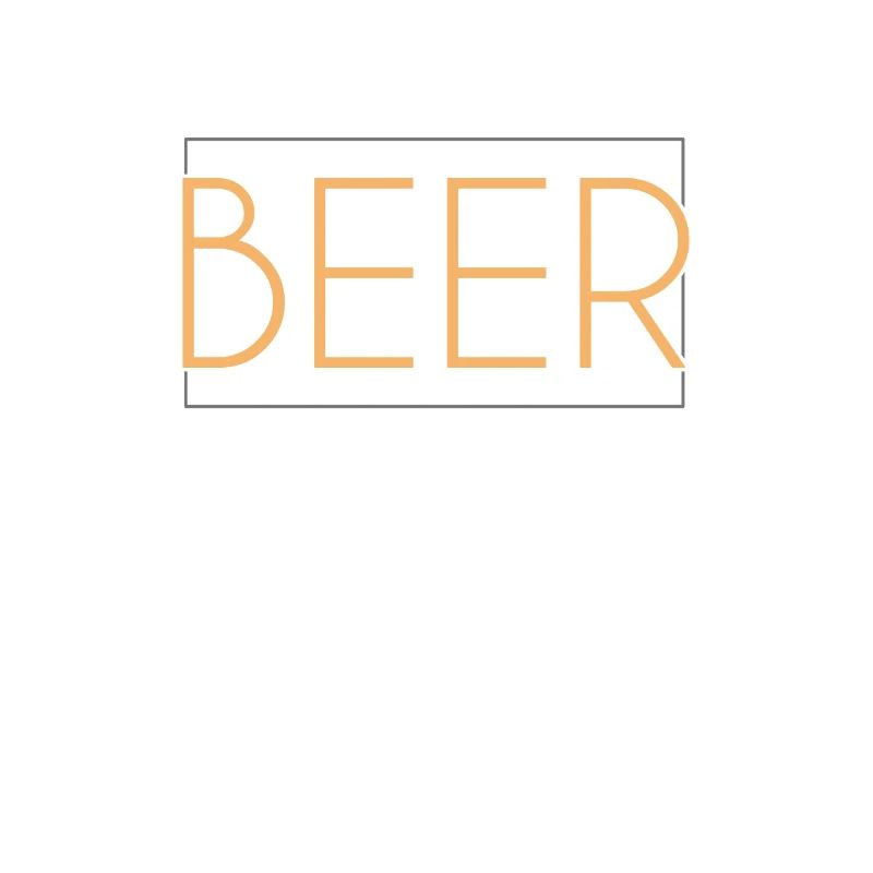 Bier Schriftzug