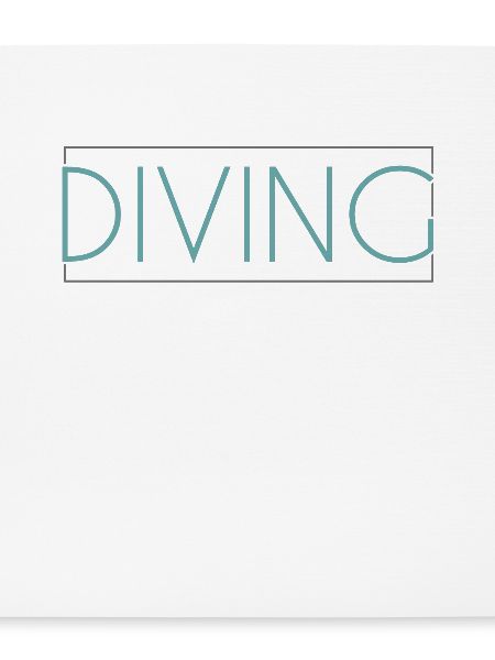 Tauchen Schriftzug