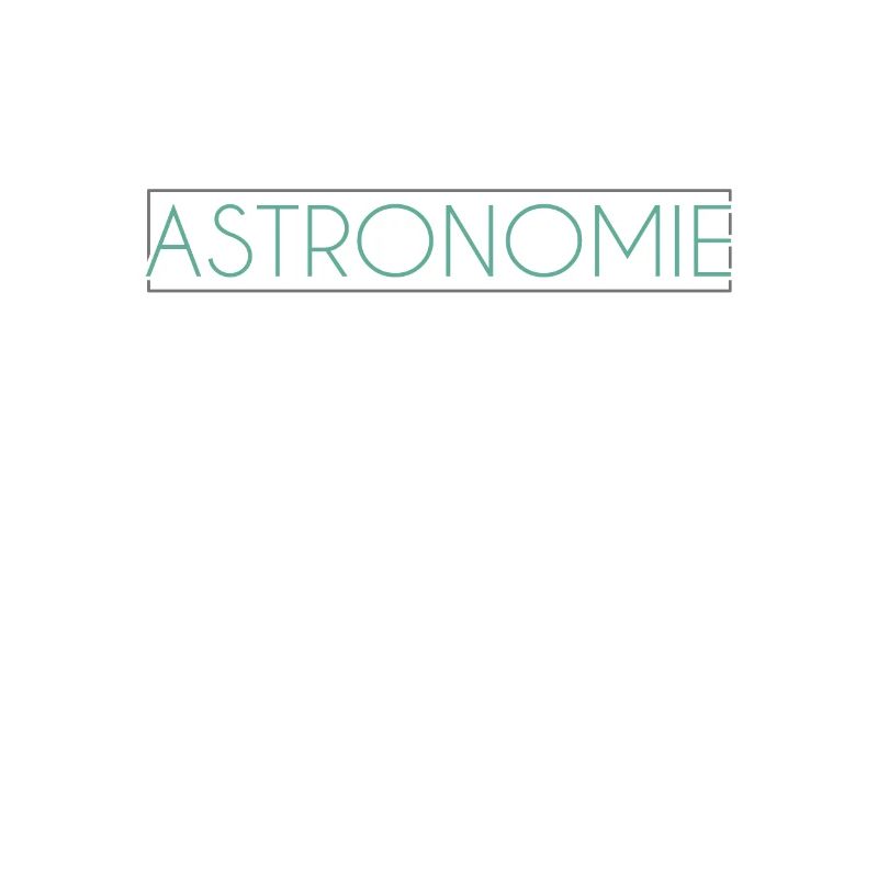 Astronomie Schriftzug