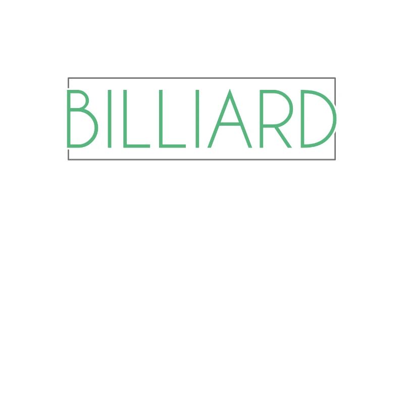 Billiard Schriftzug
