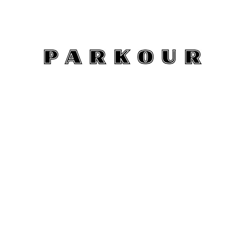 Parkour Schriftzug