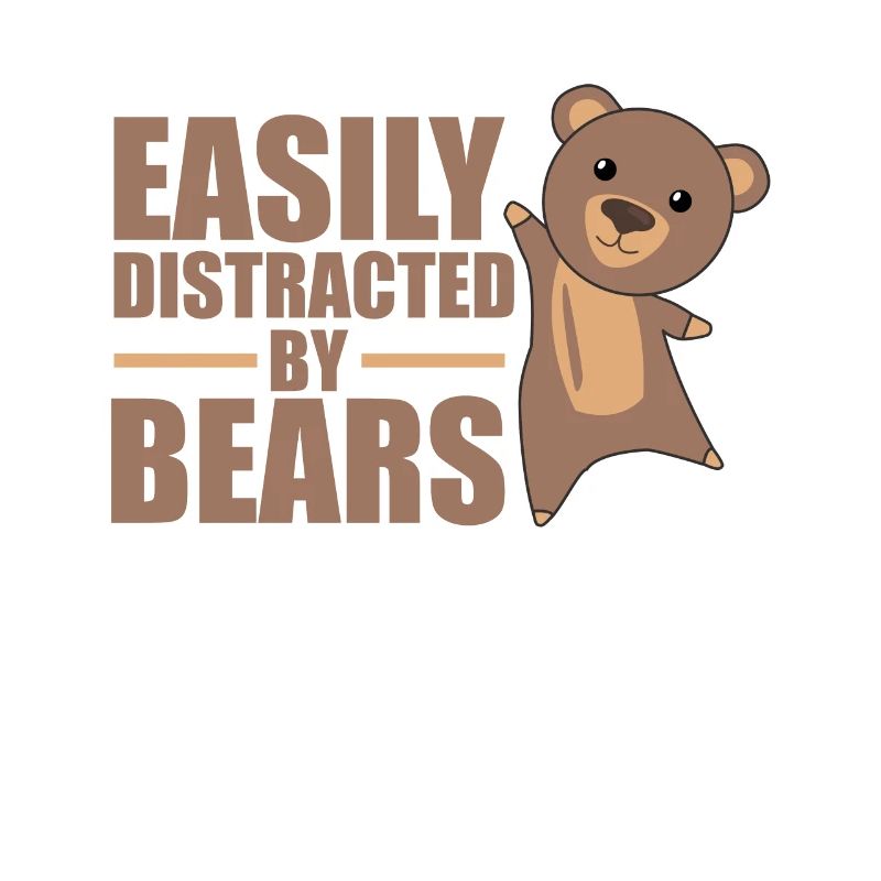 Easily distracted by bear - cute bear