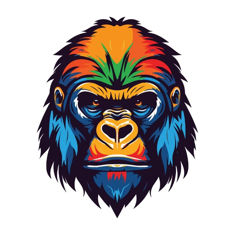 Gorilla Kopf