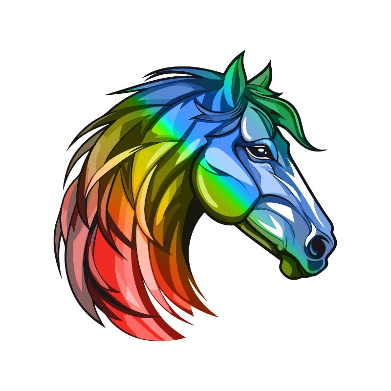 Pferd Kopf Bunt