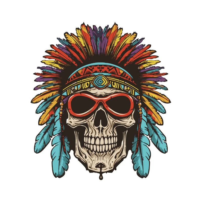 Apache Totenkopf Indianer