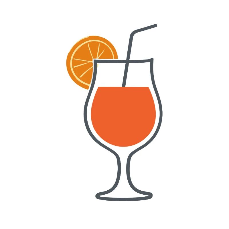 Sommercocktail Illustration