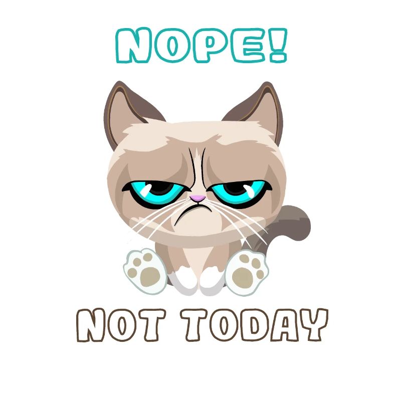 Grumpy Cat, Dackelkatze, Nope, Not Today